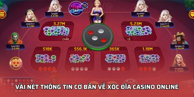 Vài nét thông tin cơ bản về xóc đĩa casino online